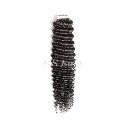 Human Hair Tape In Extensions Deep Curly（20pcs/set） | Human Hair Wig | Lace Front
